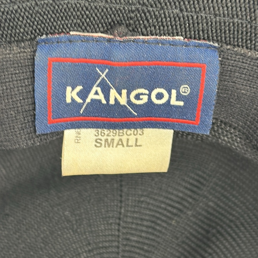 KANGOL Vintage Tropic Bin Bucket Knit Hat Short Brim SMALL Black VGC! - Picture 7 of 8